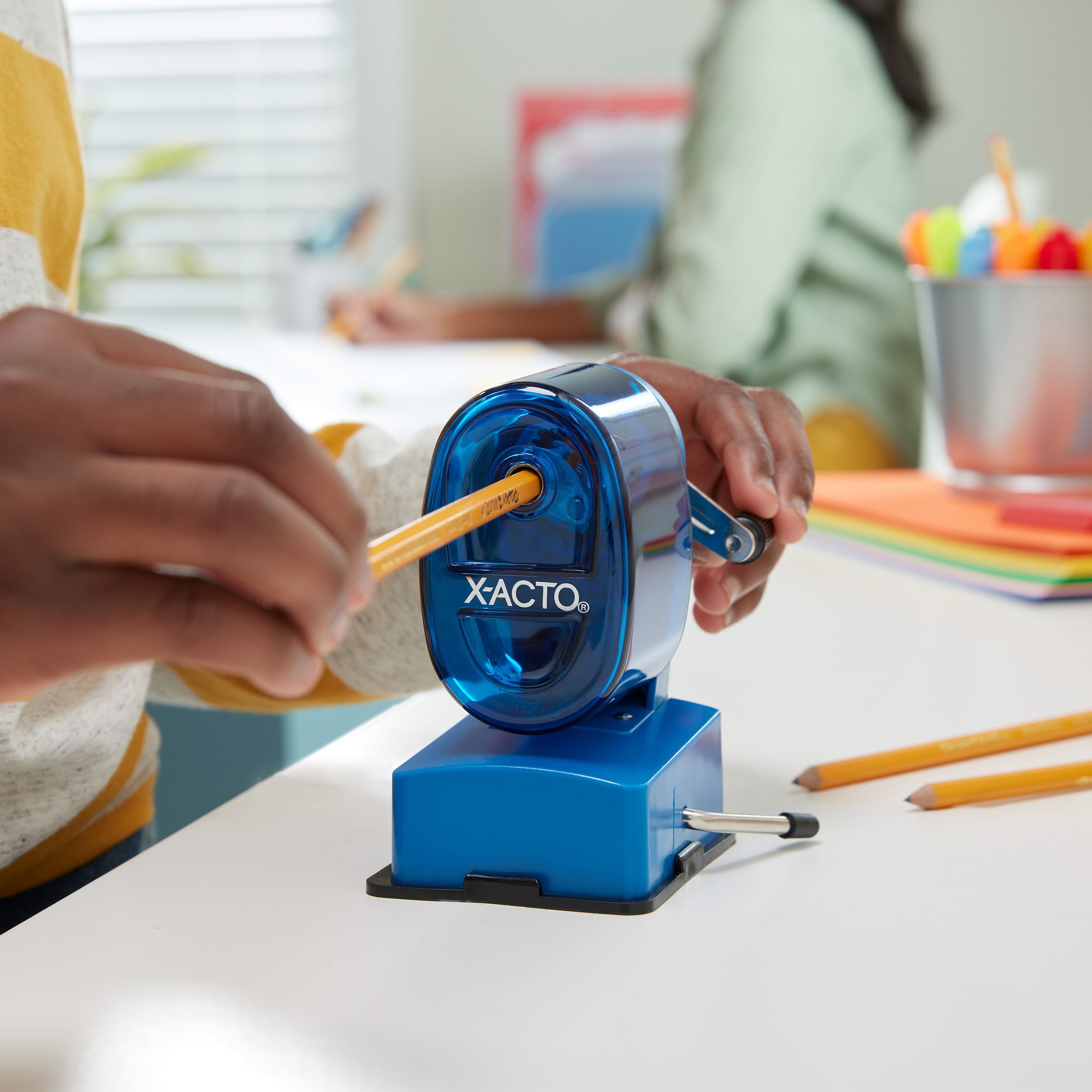 X-ACTO Bulldog Manual Pencil Sharpener, Assorted Colors