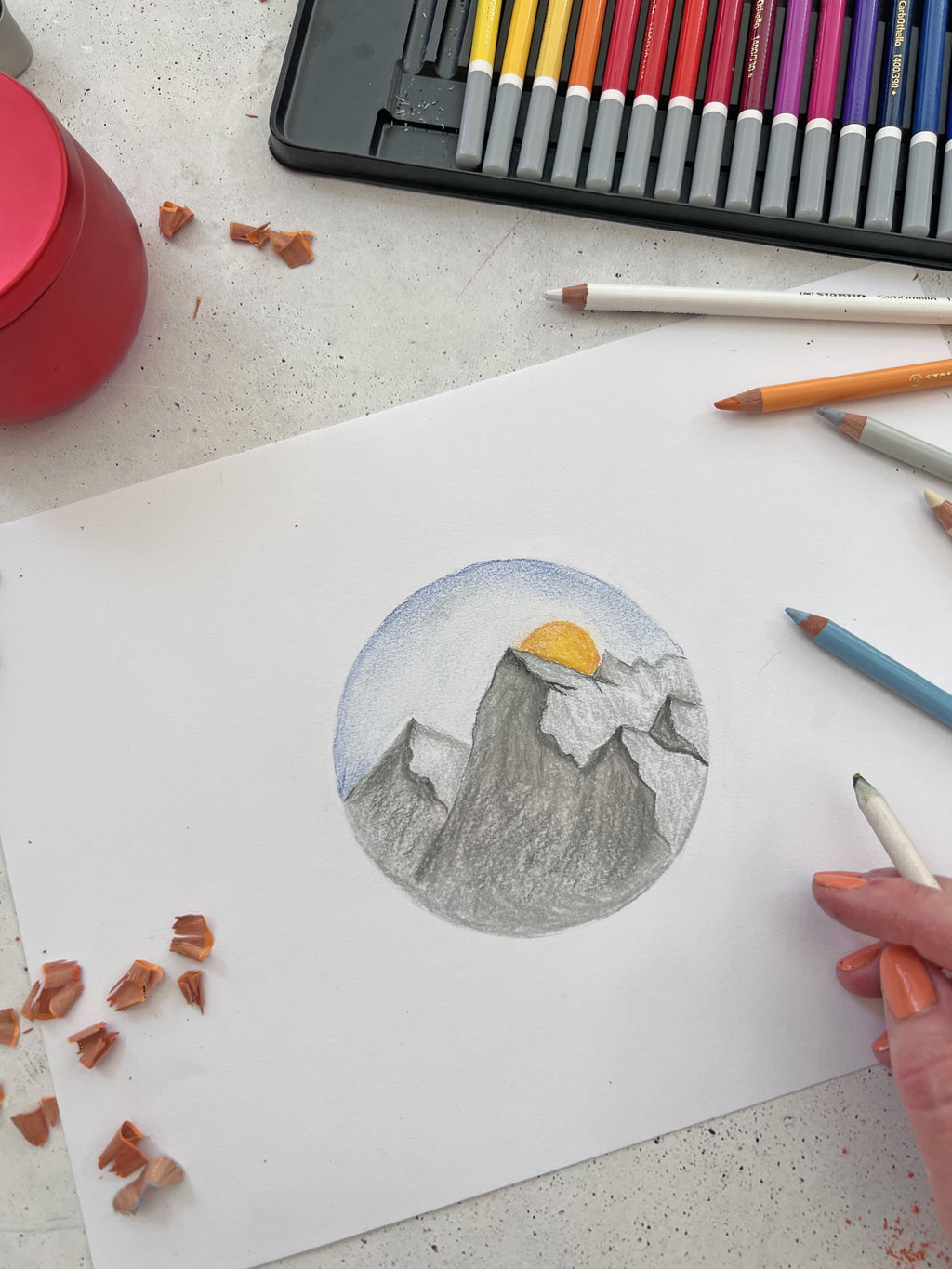 STABILO CarbOthello Pastel Pencil Set, 60-Color, in Wood Box