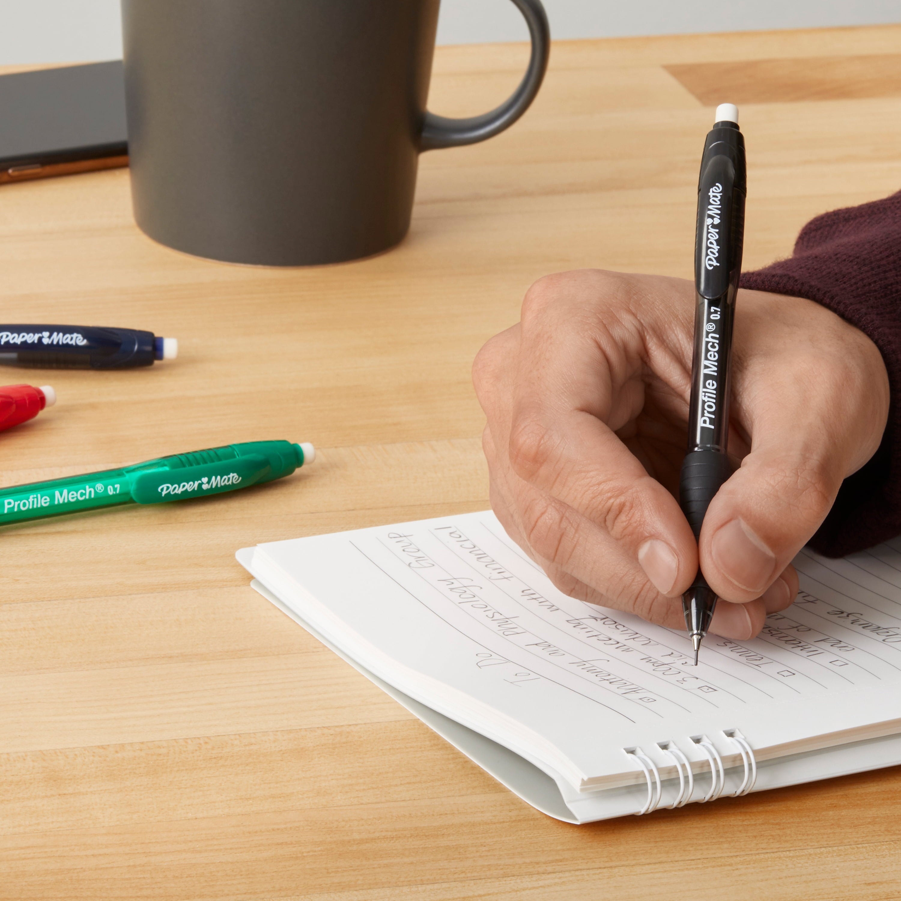 Paper Mate Profile Mechanical Pencil Set, 0.7mm #2 Pencil Lead, 12 Count