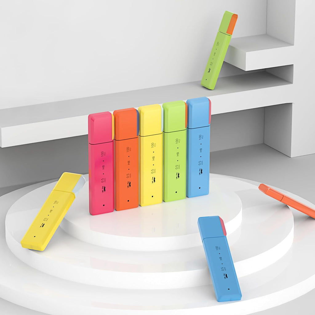 Mr. Pen- 0.5 Millimeter Lead Refills for Mechanical Pencils, HB, 5 Pack, 500 PCS, 0.5 Lead Refill