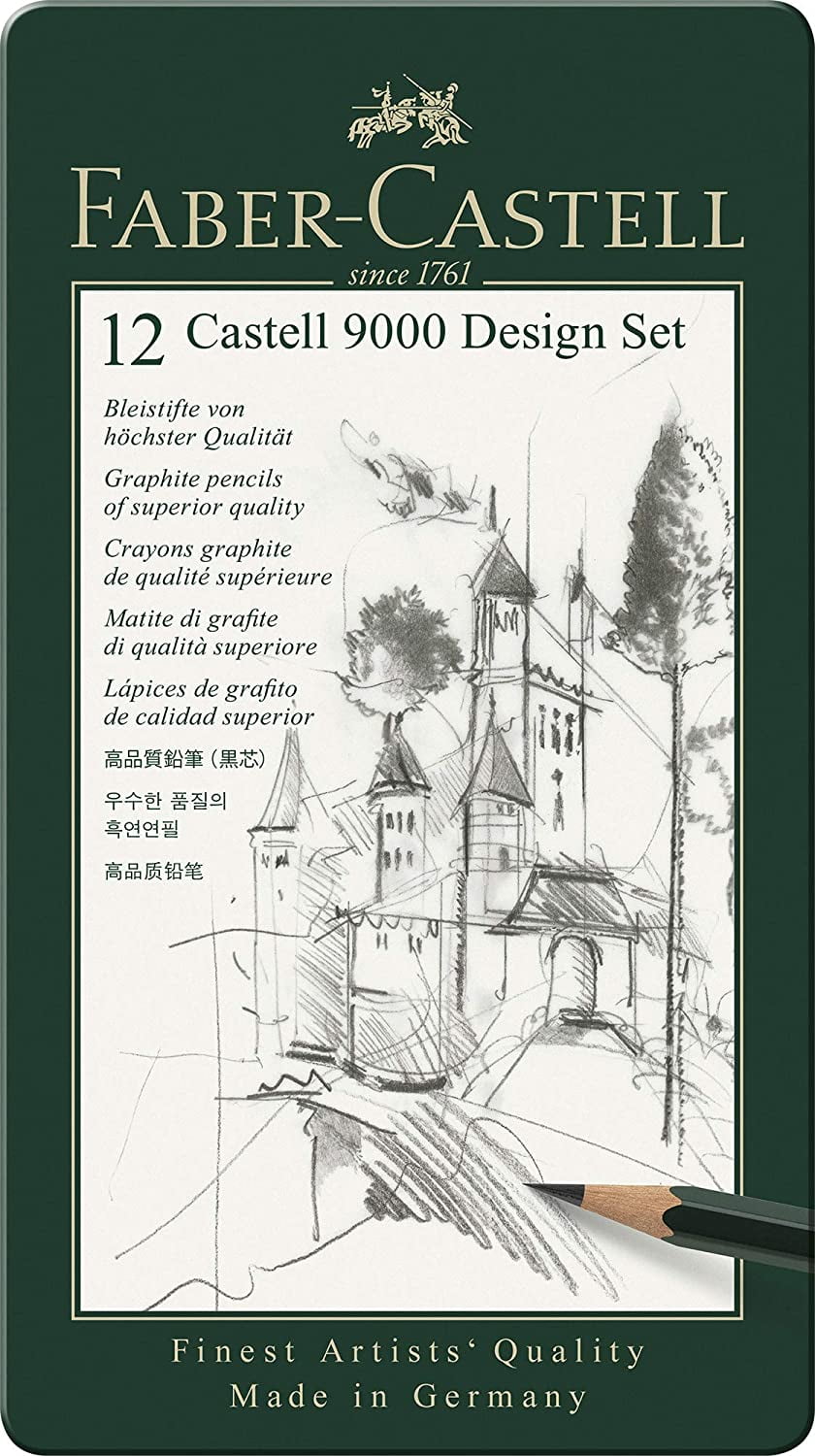 Faber-Castell 9000 – Set of 12 Graphite Pencils