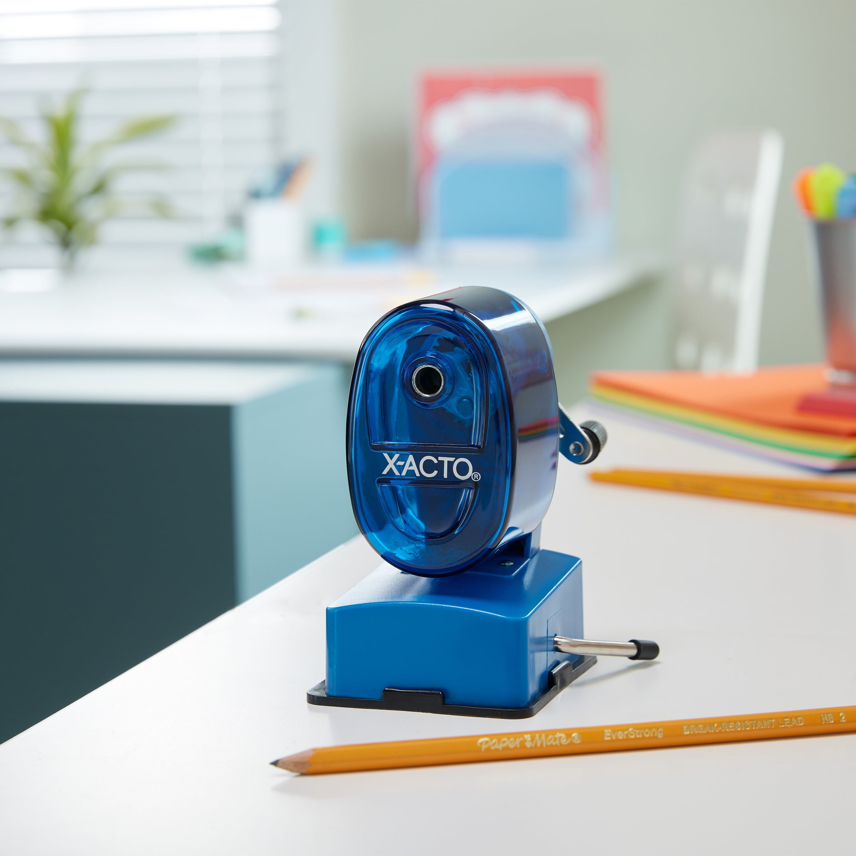 X-ACTO Bulldog Manual Pencil Sharpener, Assorted Colors
