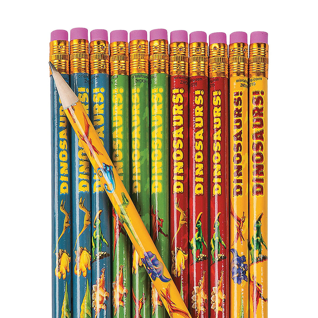Dinosaur Pencils - Stationery - 24 Pieces