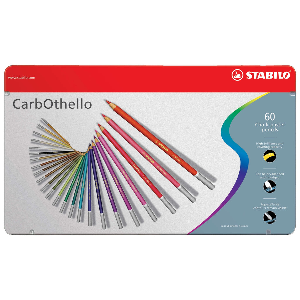 STABILO CarbOthello Pastel Pencil Set, 60-Color Set