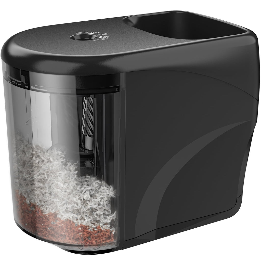 New Bee Electric Pencil Sharpener for No.2/ (6-8mm) Pencils, Auto Stop Heavy-Duty Helical Blade Sharpener