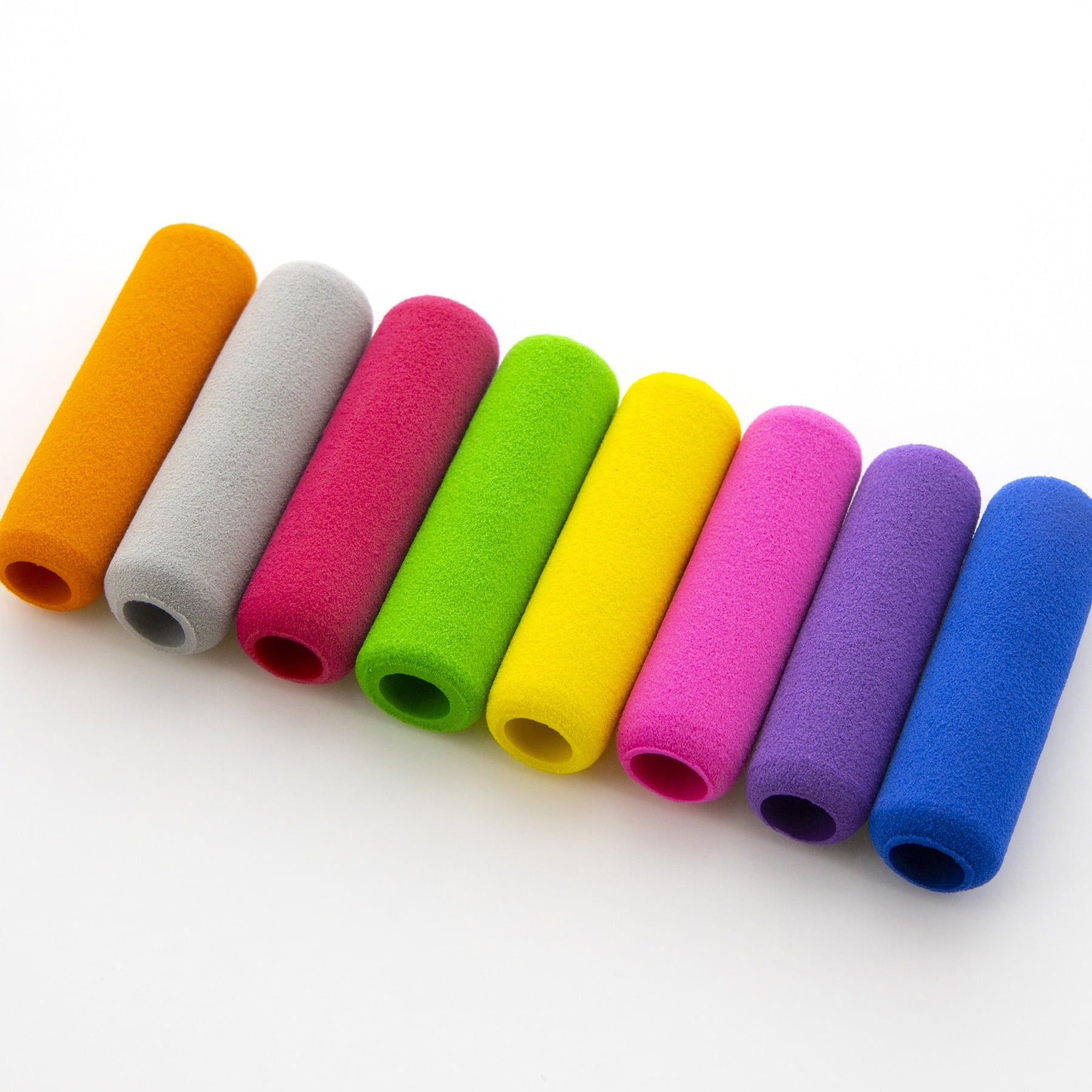 BAZIC Pencil Grip Soft Foam Pen Grip, Assorted Color (8/Pack), 24-Packs