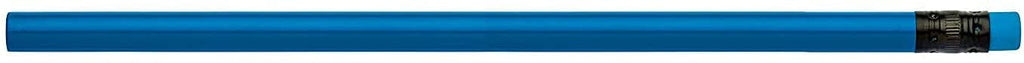 Pencil Guy Blank Neon Round Pencils Neon Blue, Pack of 144 Wood Pencils