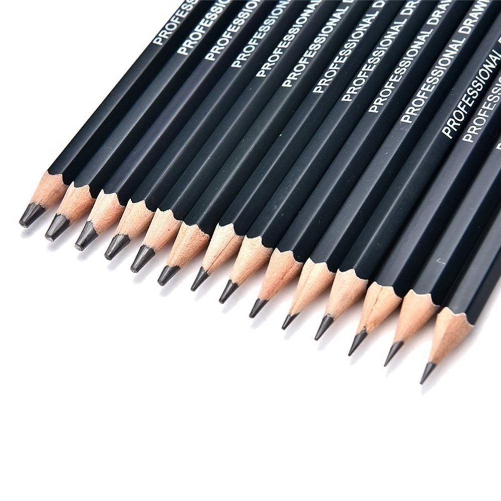 Openpig Drawing Sketch Pencil Set 14 PCS Sketching Pencils (6H - 12B) Graphite Pencils for Kid Adults Artists Student Beginners Professional